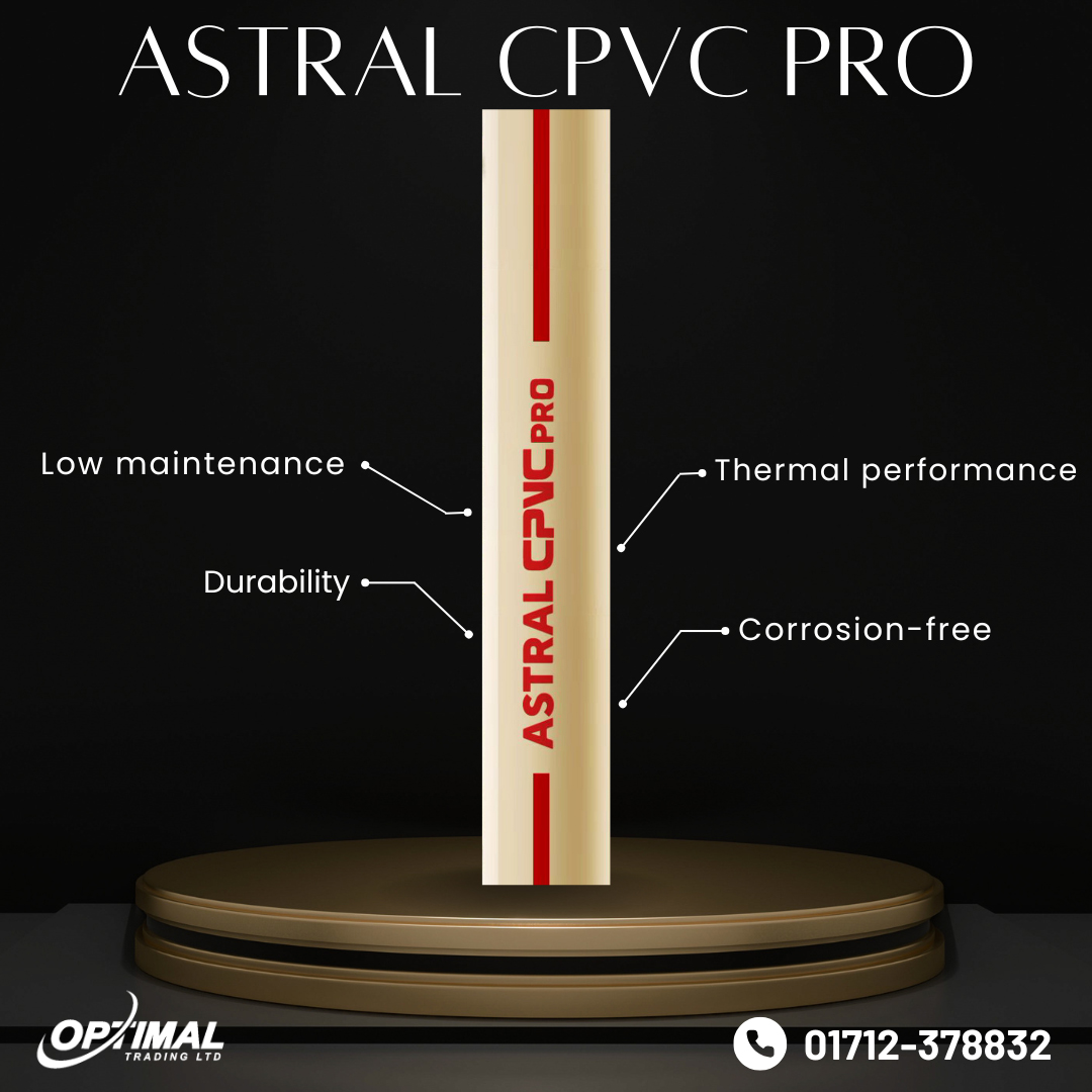 Astral CPVC PRO Pipe & Fittings From Optimal Trading Ltd.